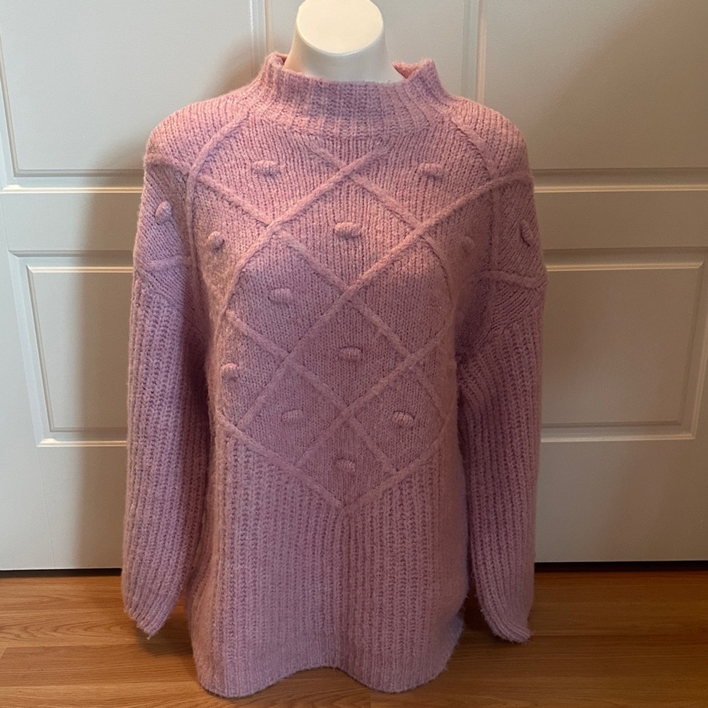 U.S. Polo Assn. Lavender Cowl Neck Sweater
